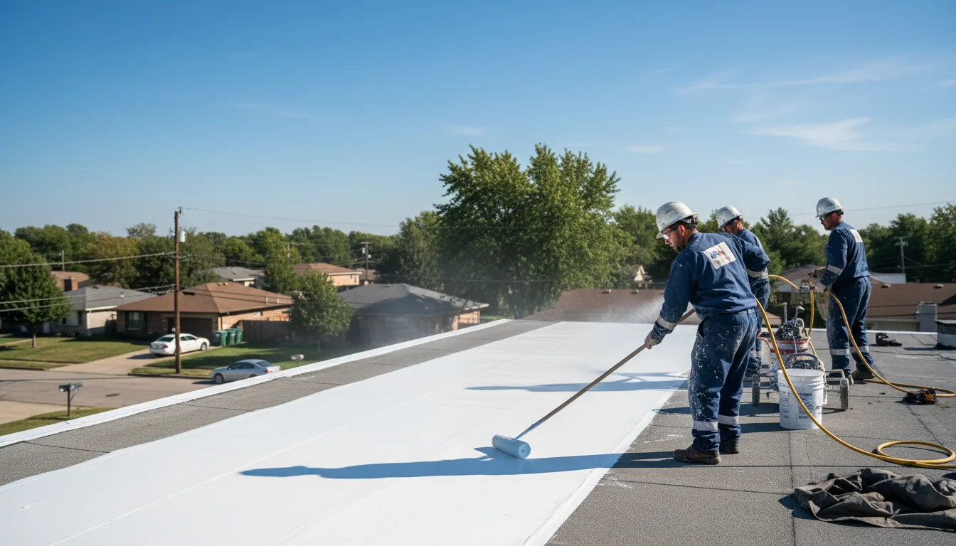 Commercial roof coating in Clymer, NY near me